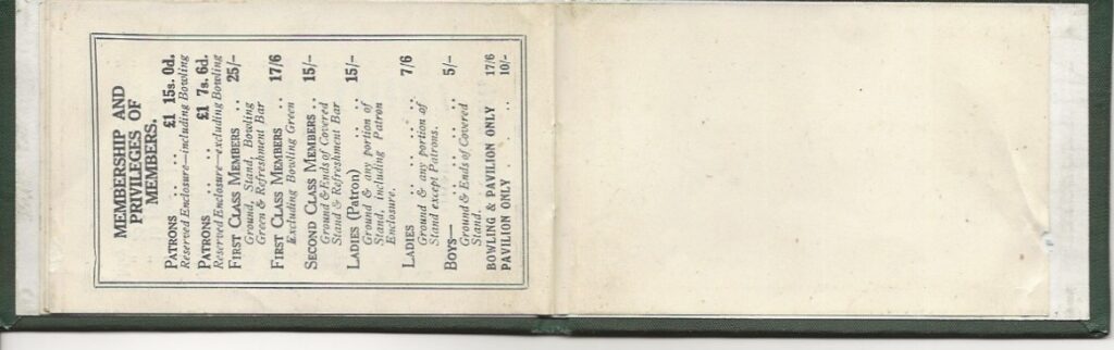 Adrian Marsh Collection - 1941 42 Season Ticket - 1941 42 Season Ticket (4)